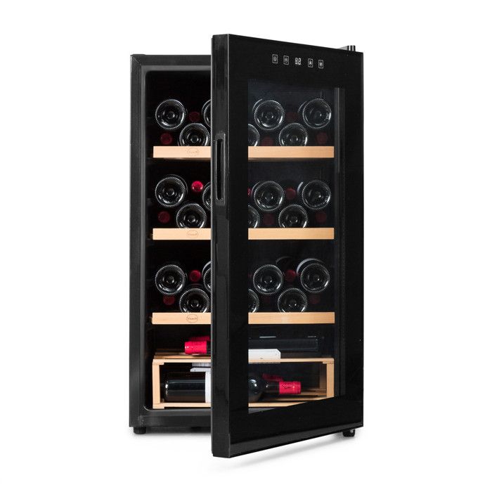 Electric Wine Cellar - VINOBOX - Vinobox Pro 48 Bottles - Black - 1 Door - 85 Cm Height