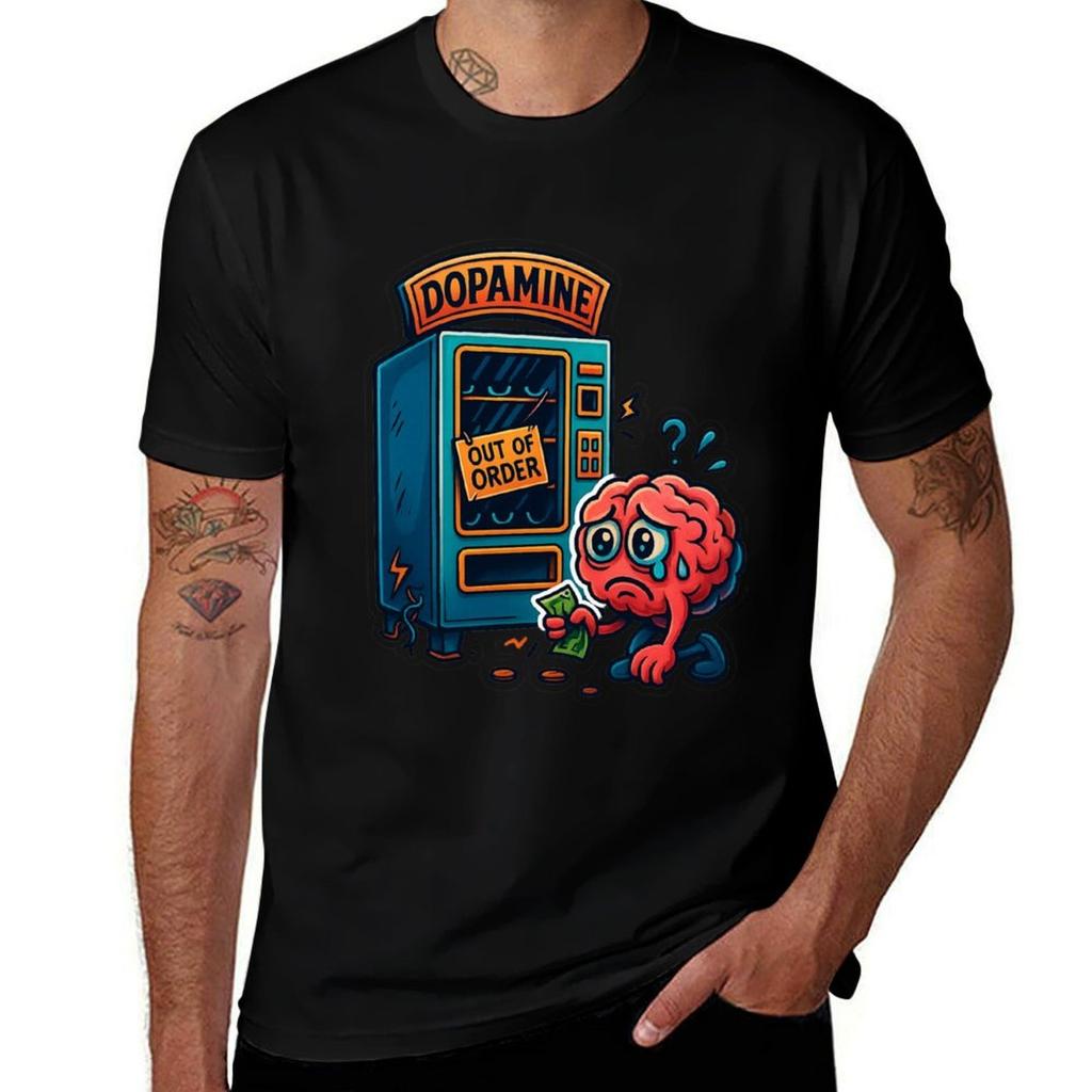 We Are Out Of Dopamine Tshirt Fashion Simple Casual Tee Shirt