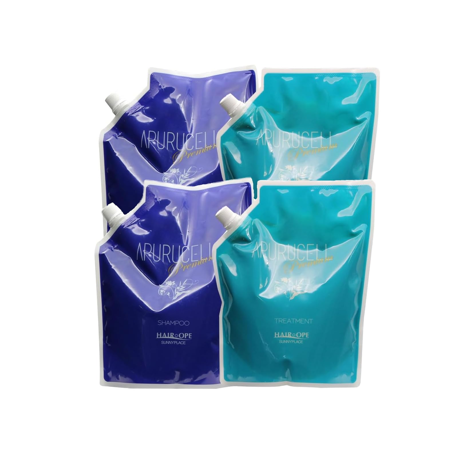 

Sunny Place Apulcell Premium Shampoo 800mL x 2 + Treatment 800g x 2 Refill Set