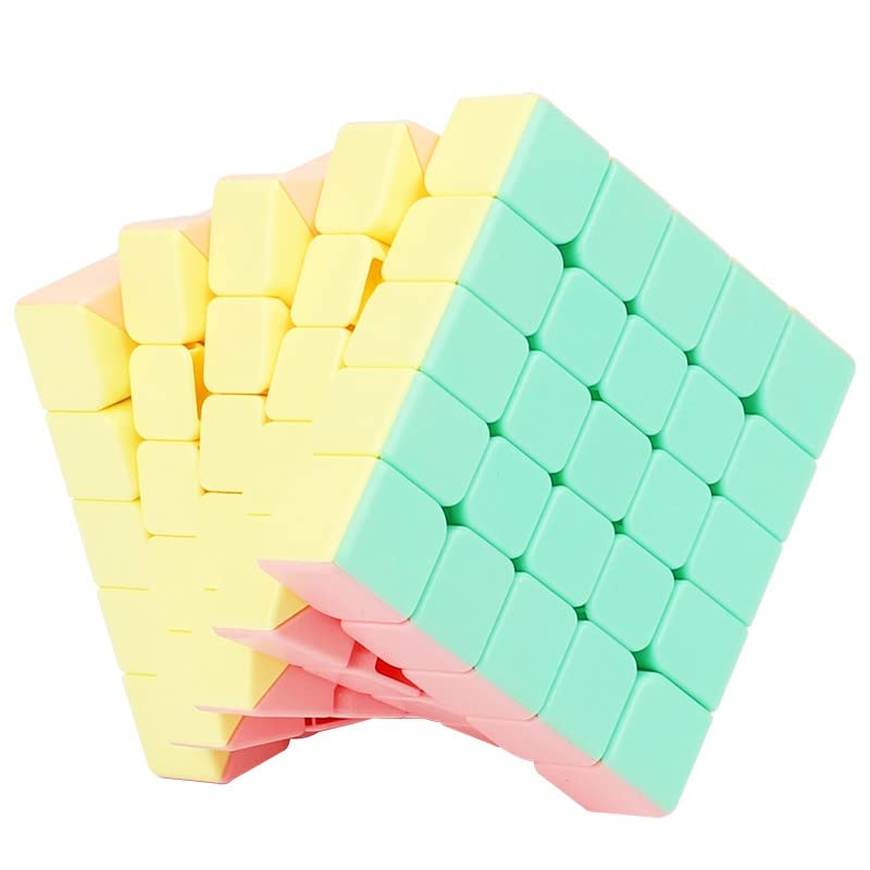 Macaron Magic Cube Magic 2x2 3x3 4x4 5x5 3D Puzzle Magic Cube Set Brain Training Educational Toy Macaron Style of Competition-only (Set 4)