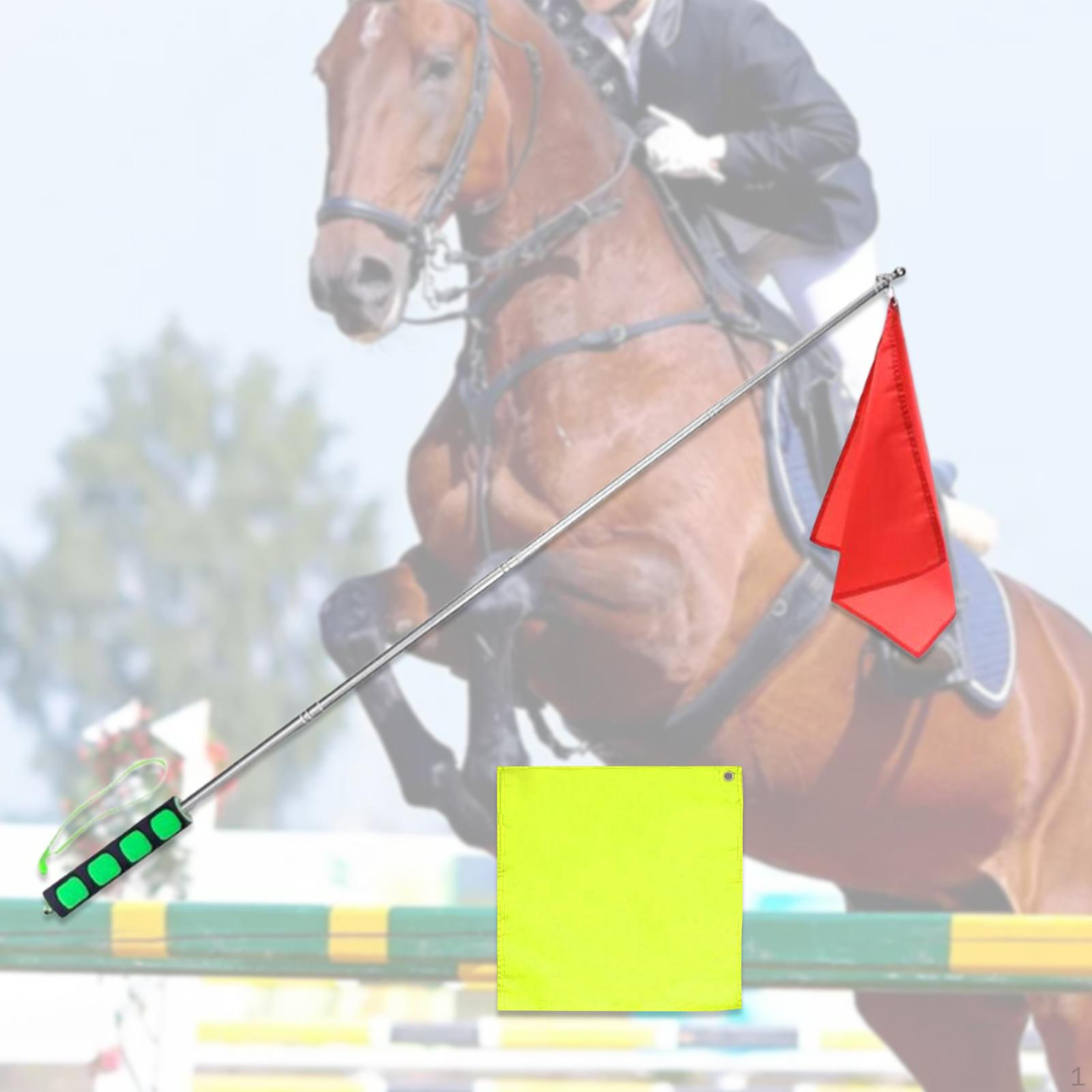 

Флаг для тренировки лошадей Желтый Красный флаги Практика работы на корде Экскурсовод Сигнализация судьи 1,2 м