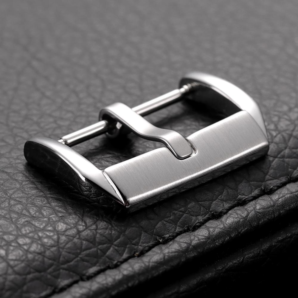 

10/12/14/16/18/20/22/24mm Stainless Steel Watchband Buckle Silver Metal Watch Band Clasp Strap Accessories for Strap Correas 10mm срібний