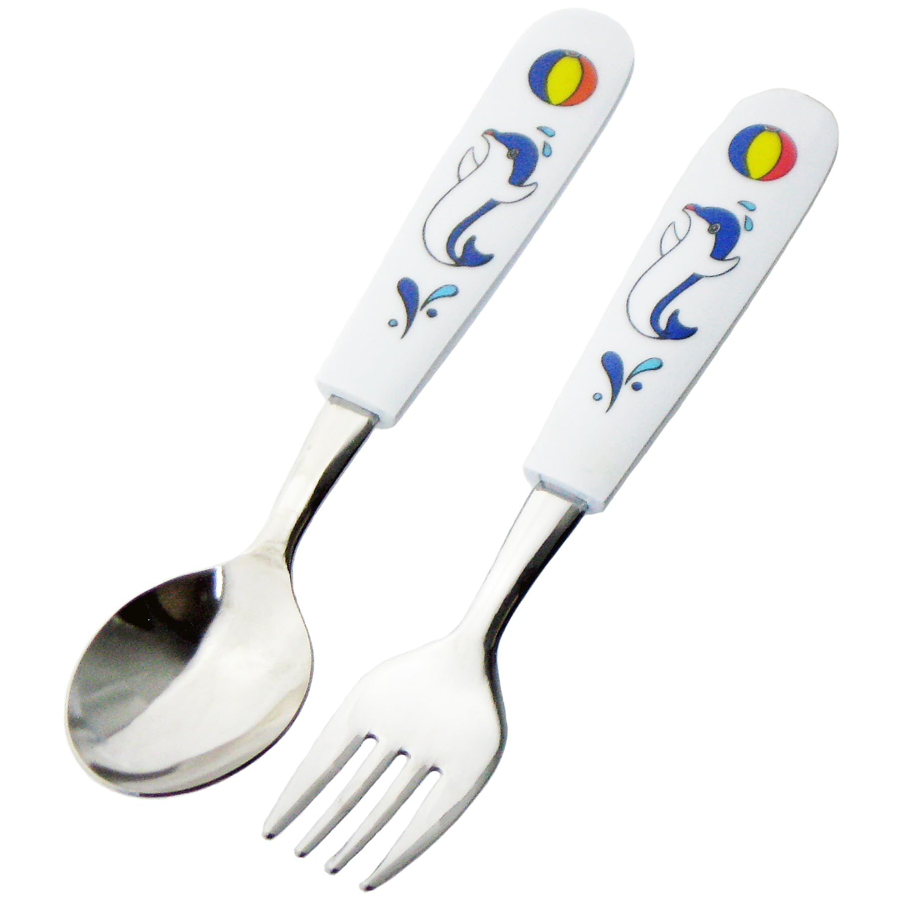 Nagao Spoon and Fork Dolphin Dishwasher Made in Japan Children s Set, 13.8cm, Design, Safe,