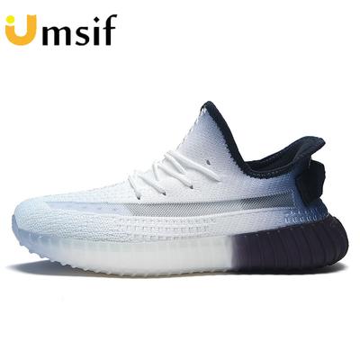 Summer Couple Mesh Breathable Sneakers Lightweight Non-slip Sole Men's and Women's Low-top Running Shoes