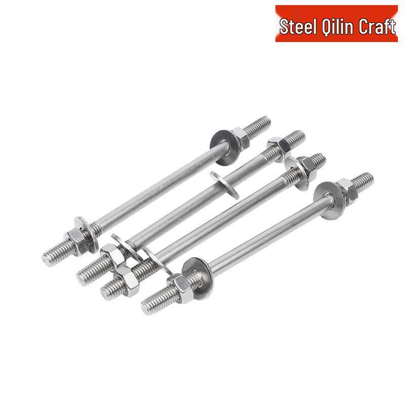 304 Stainless Steel Extended Double-Ended Through-Wall Bolt