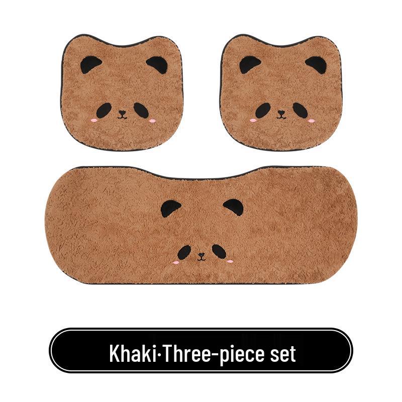 Panda Winter Plush Car Seat Cushion for Toyota bZ3, Corolla, RAV4, Rongfang, bZ5