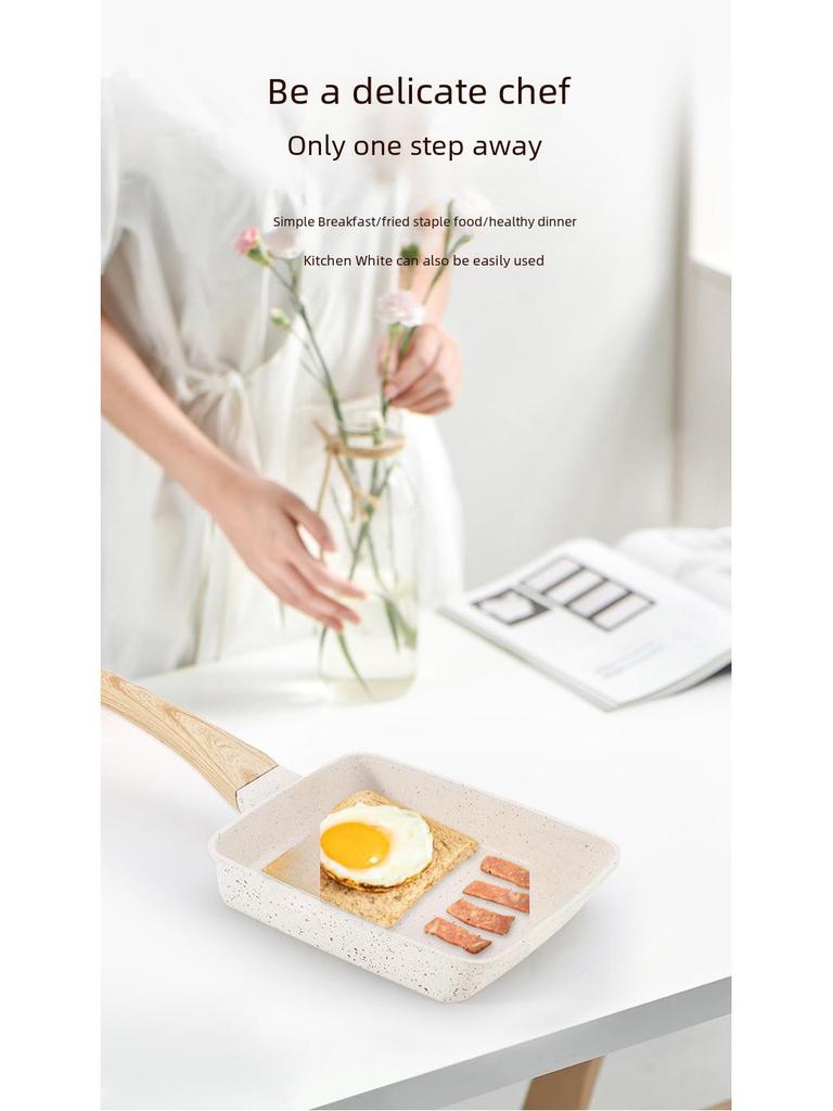 Japanese Tamagoyaki Non-Stick Square Frying Pan for Eggs and Steak