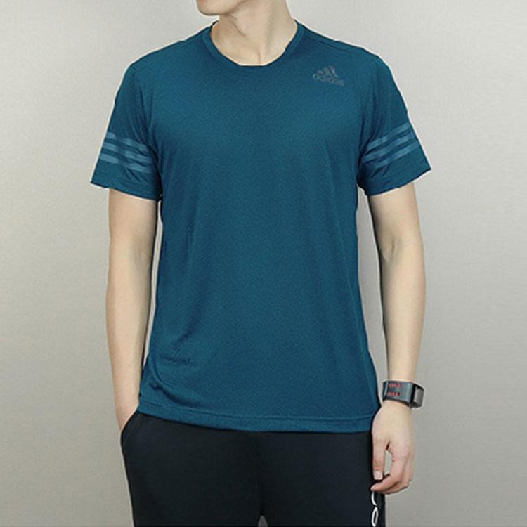 Adidas Pure Breathable Quick-Dry Crew Neck T-Shirt Men Tops Blue CE0862