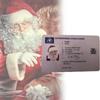 Premium Santa Claus Driving License Christmas Novelty Gift Card Plastic Material