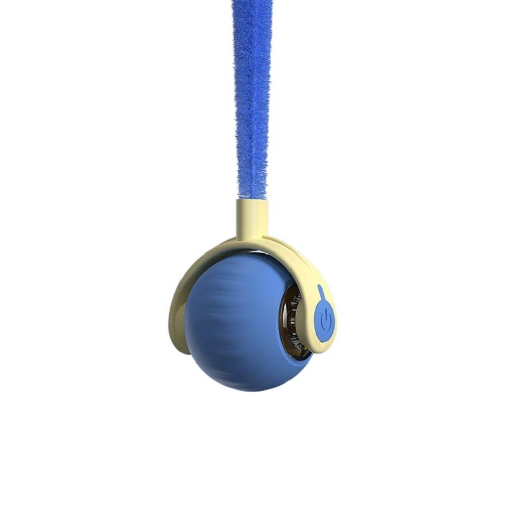 

Имитация мышиного хвоста Кошачий интерактивный мяч Перезаряжаемый мяч для тренировки собак и кошек Снимает скуку синий