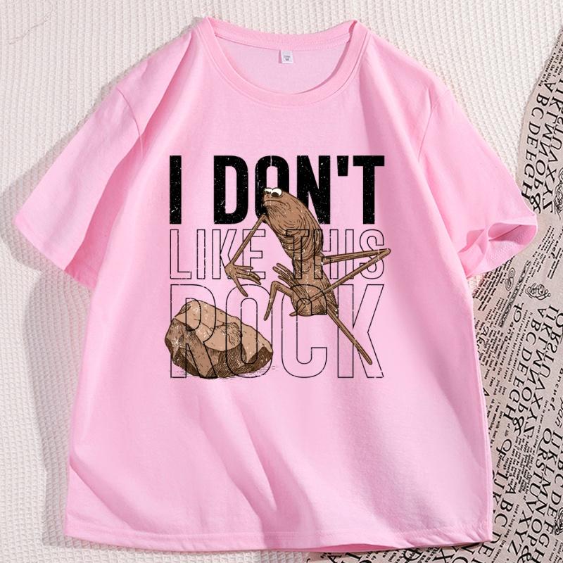 Marcus The Worm T Shirt Unisex Unisex I Dont Like This Rock Tshirt Casual Cotton Short Sleeve Funny Tees Unisex Streetwear