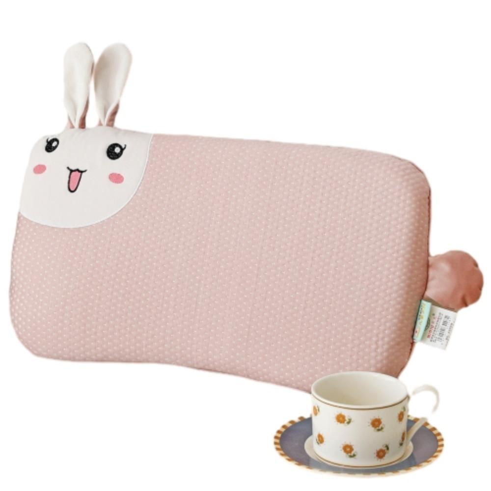 

Anti Flat Ice Silk Baby Pillow Cartoon Rabbit Sleep Positioning Pad Summer розовый