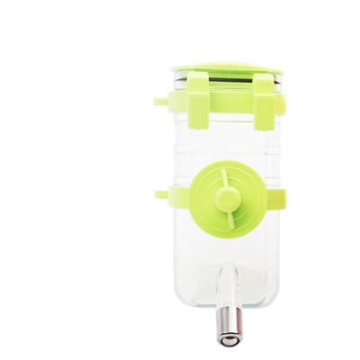 Distributore d'Acqua per Cani Appeso Automatico Bottiglia per Bere per Animali Domestici Piccoli Medi Cani e Gatti Verde 350ML