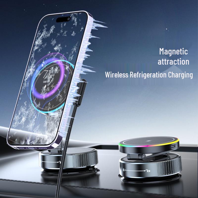 Magnetic Wireless Car Charger & Phone Cooler with Semiconductor Refrigeration