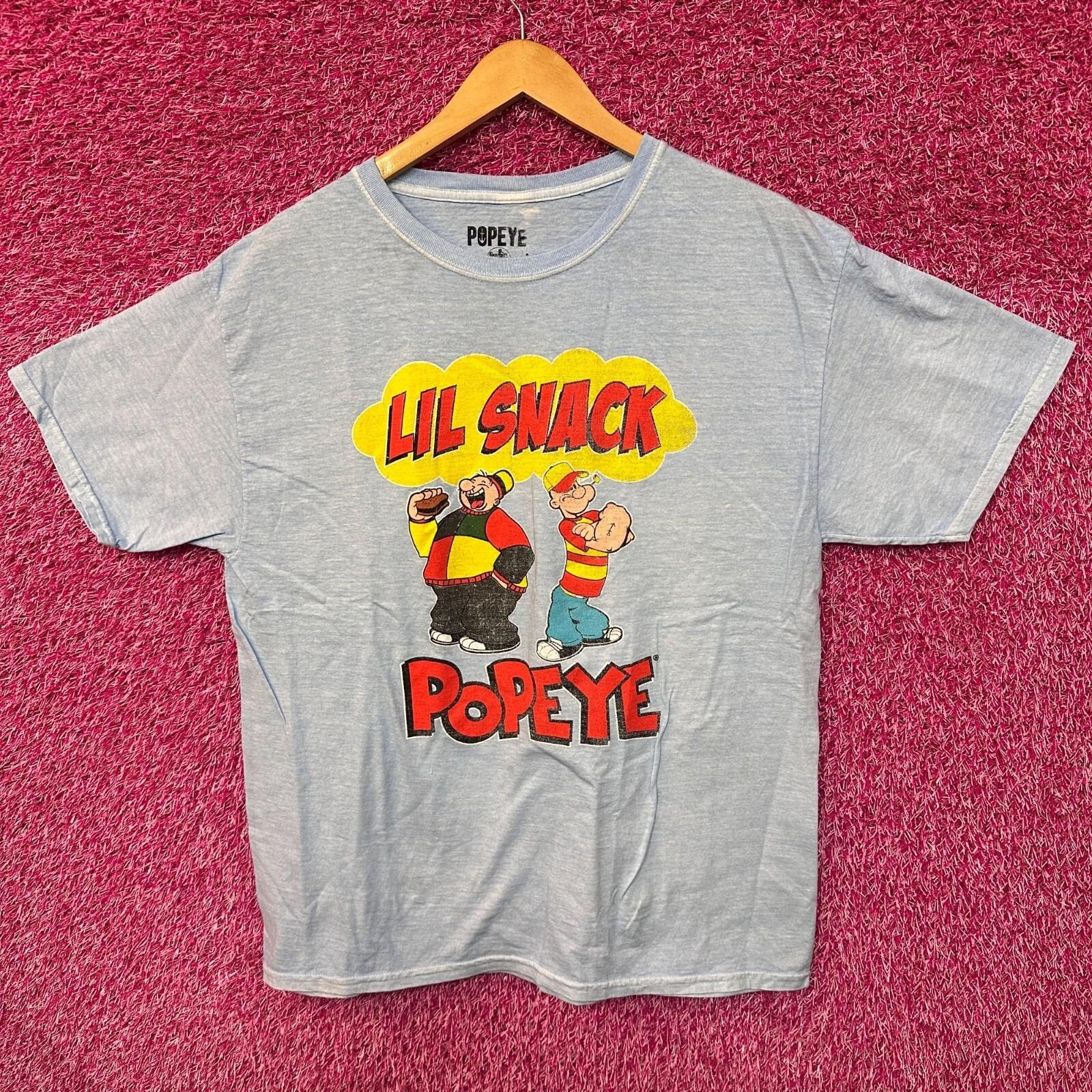

Popeye Lil Snack Urban Streetwear Duo Animated Series Tee L XXL