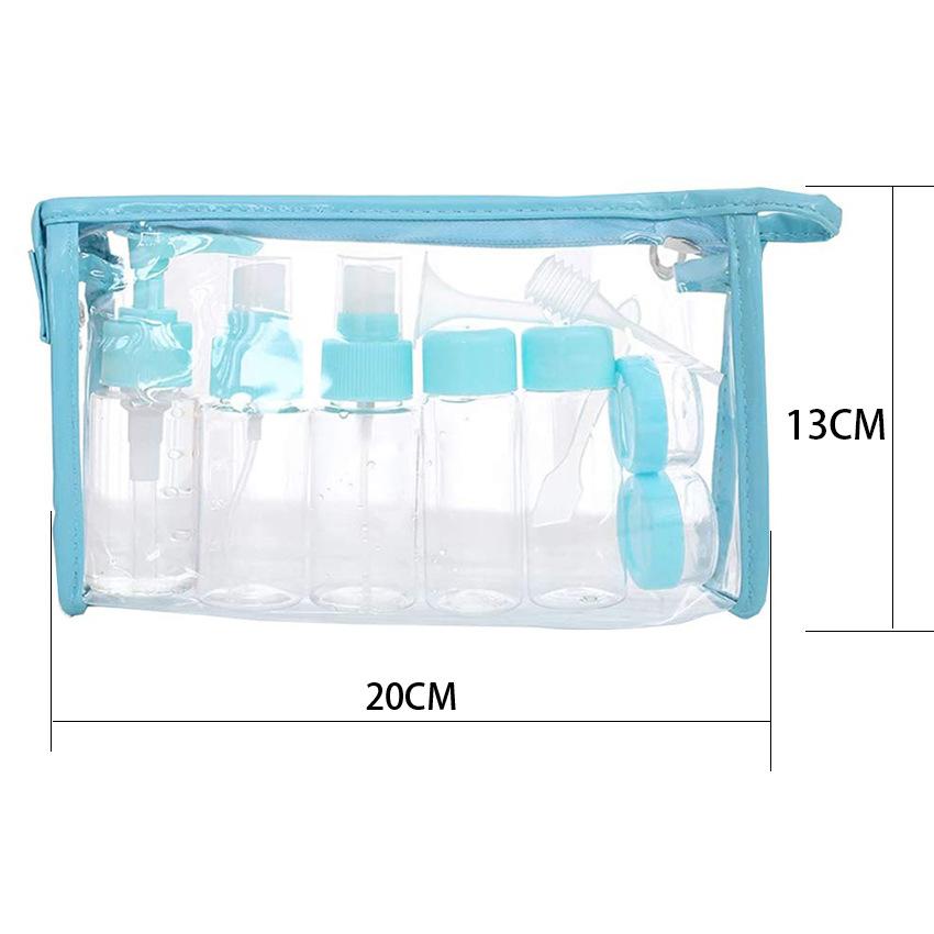 6/7/11Pcs Travel Cosmetics Sub-Bottling PET Spray Lotion Cream Refillable Bottle Empty Liquid Container Portable Tool