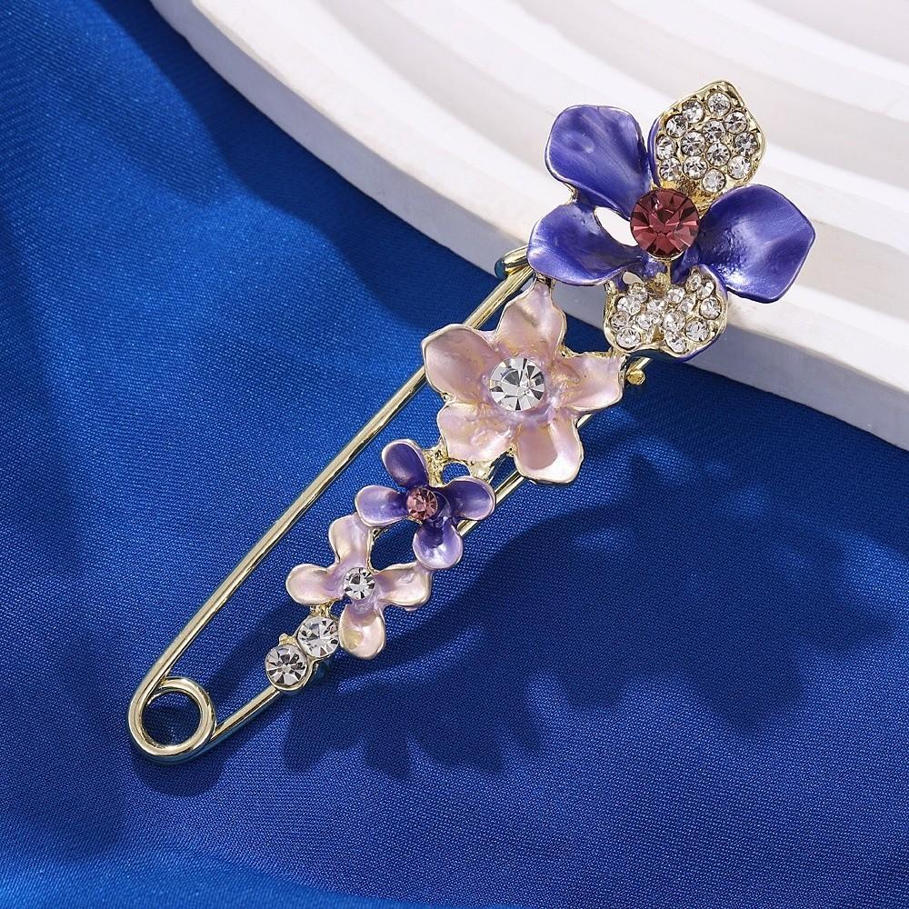 Kamínky Špendlíky Nastavitelné Brože Nová Květinová Brož Ozdoba Šatů