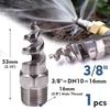 8-size Spiral Nozzle Sprayer 316 Stainless Steel Atomizer Outdoor Agricultural Irrigation Garden Watering Industry Dust Removal