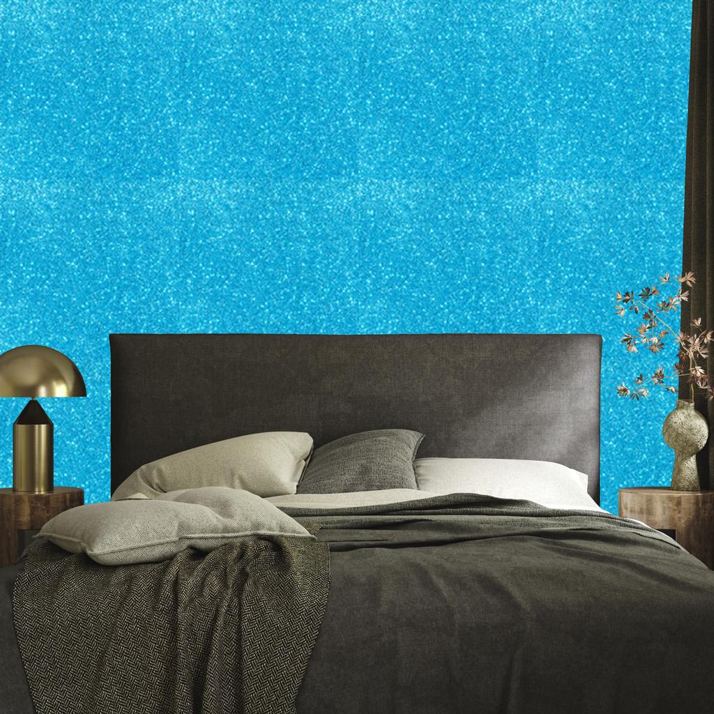 Turquoise Glitter Wallpaper, Turquoise Center for Living Room and Bedroom 50x1000