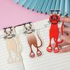 Cute Cat Bookmarks Acrylic Creative Page Marker Reading Companion Cat Bookmark Gift for Bookworms Students Teachers