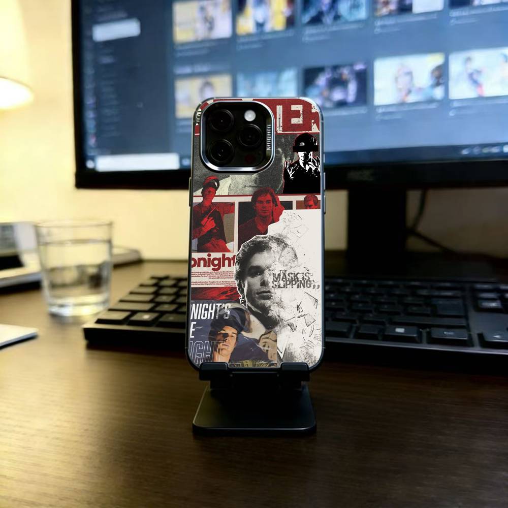 Dexter Morgan Phone Case For iPhone 17,16,15,14,13,12,11 Plus,Pro Max,XS,Colorful Silver Black Cover