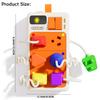 Toys Montessori Sensory Plug Outlet Busy Board Toy with Light  Sounds,Color Shape Matching Toy Gifts for Todders Boys Girls