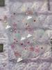 Shell Light Macaron Star Bow Nail Stickers Dopamine Embossed Heart Nail Decals