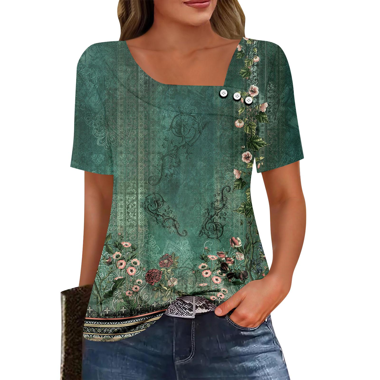 

Женские летние топы, повседневные, с оборками, коротким рукавом, круглым вырезом, свободные, плиссированные футболки S