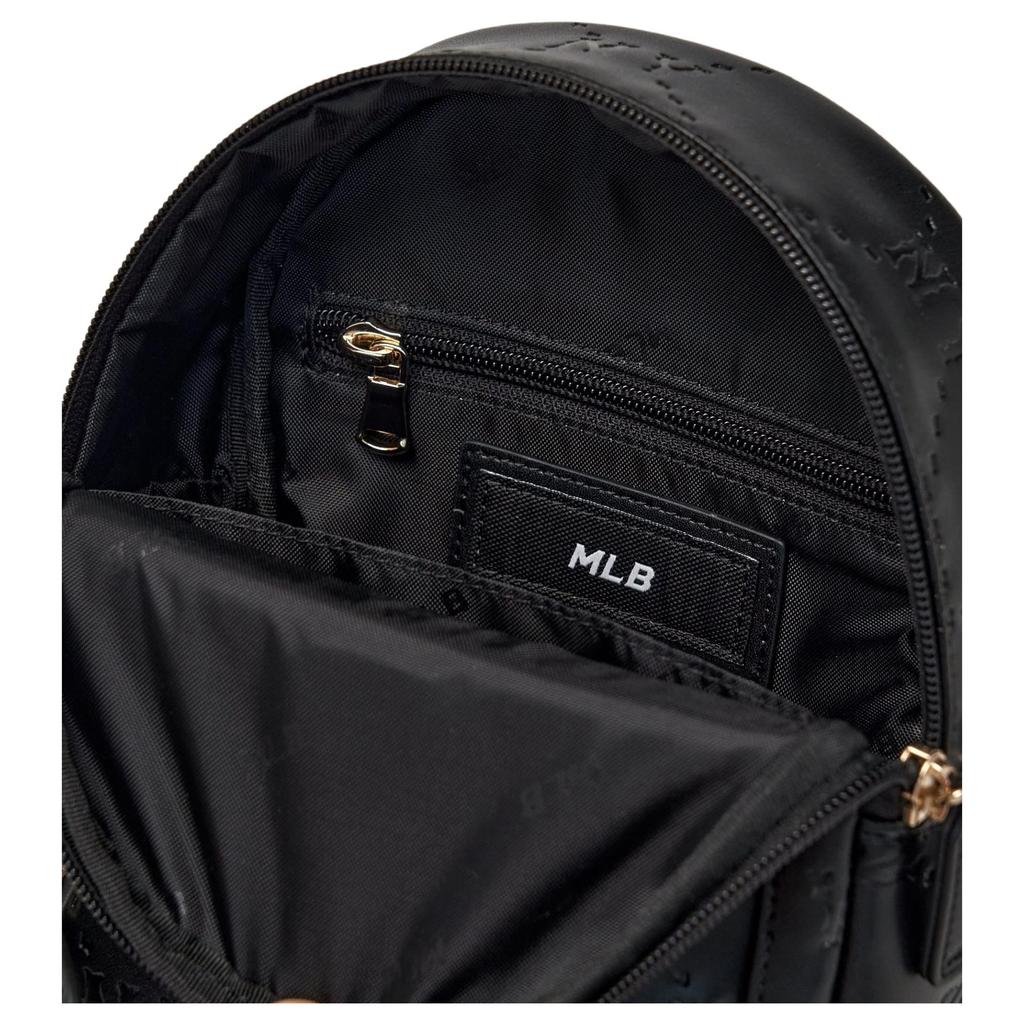 MLB Artificial Leather With Polyester Backpack Mini Kids' Black 7ABKM036N-50BKS
