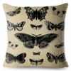 European Vintage Gothic Style Cushion Cover Flowers Print Throw Pillows Cases