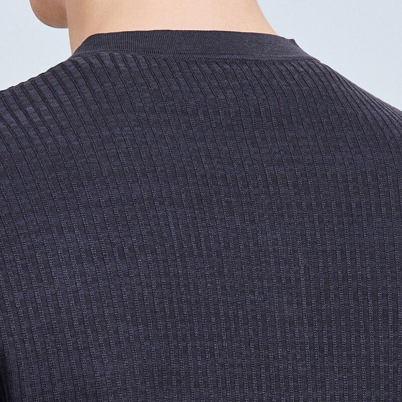 Antonio Herren T-Shirt mit kurzen Ärmeln, 100% Baumwolle, gestrickt