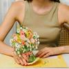 Lavender 3D Pop Up Flower Bouquet Card Romantic Wedding Blessing Card  Mothers Day