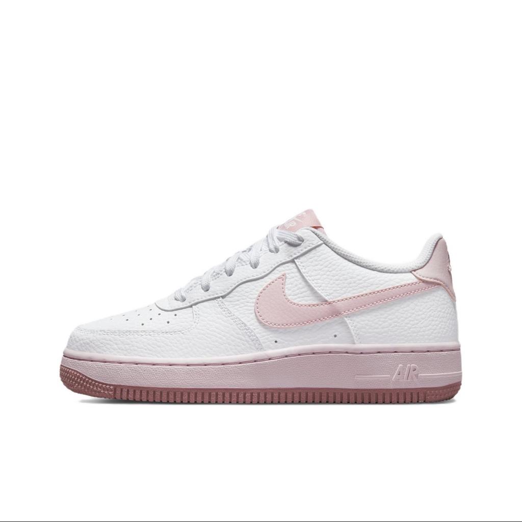 Nike Air Force 1 Fleeing Sweetheart SAML Slip Resistant Abrasion Resistant Low top Skateboard Shoes GS Pink White CT3839-107(Team6-)