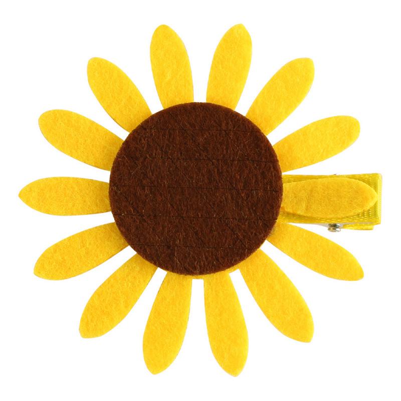 3D Sunflower Hair Clip - Cute Flower Women's & Kids' Duckbill Hairpin
