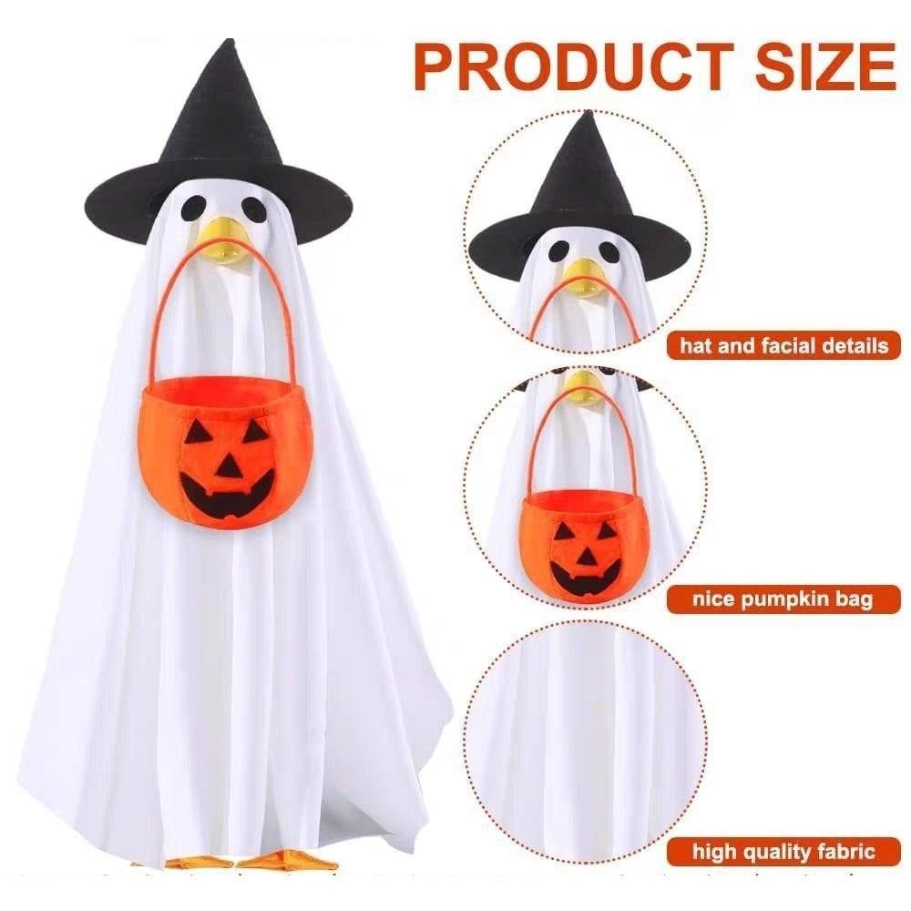 Witch Hat Halloween Porch Goose Outfit Lawn Goose Outfit Outdoor Courtyard Decoration