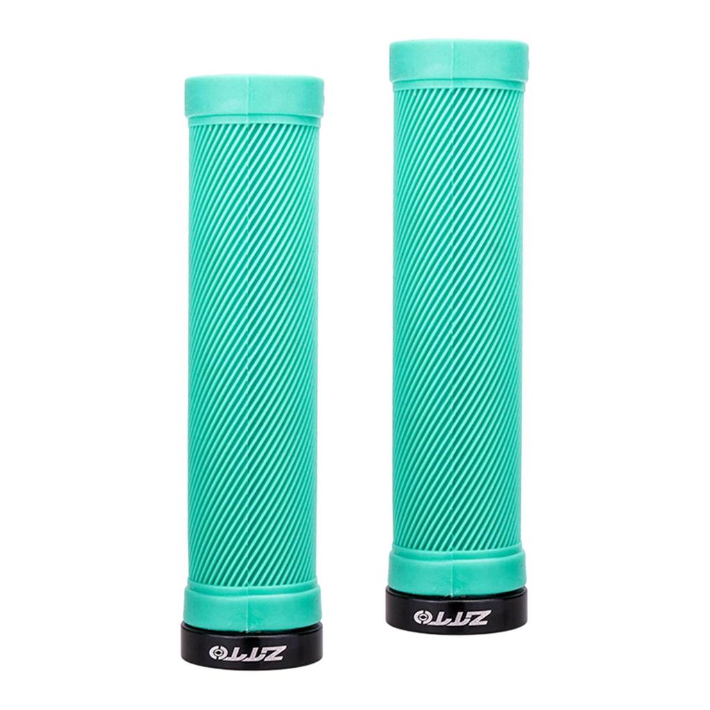 Handlebar Grips Shock Absorbing 22mm Bike Lockable Handle Grip , Blue