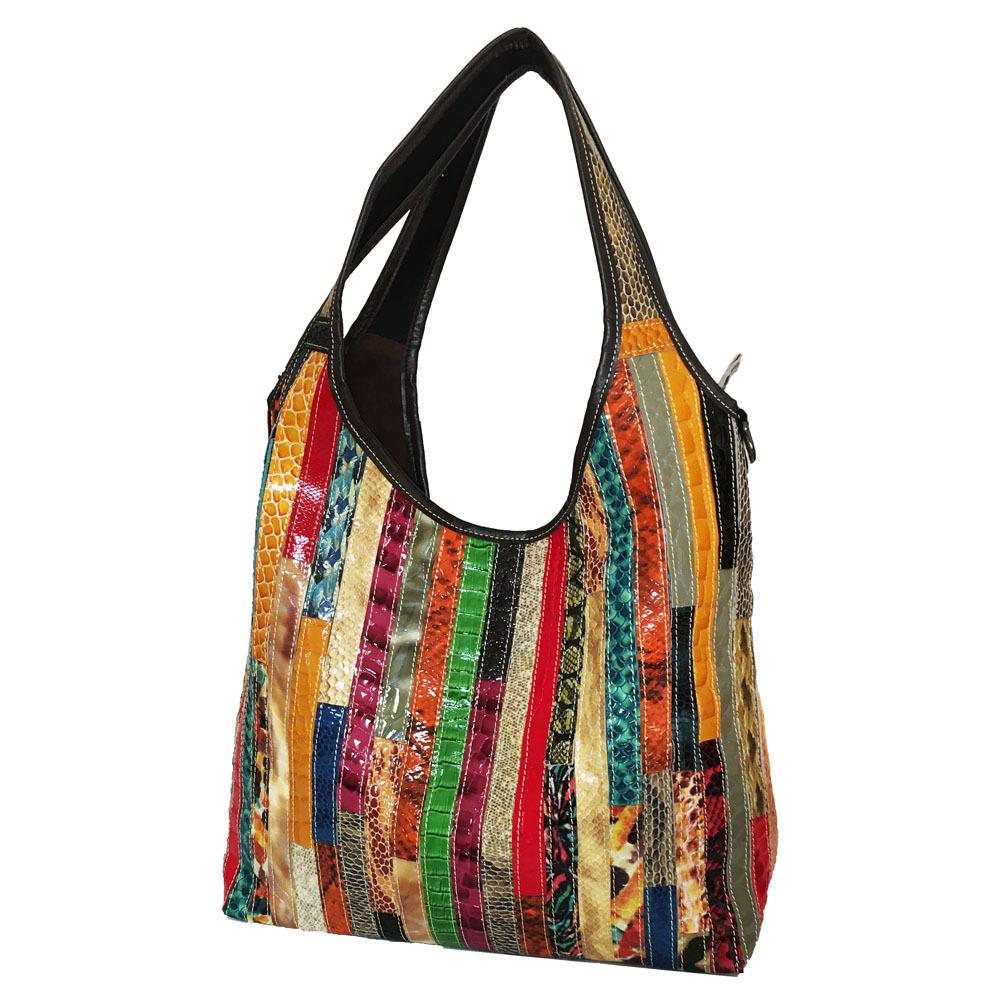 

Женская сумка из кожи через плечо, сумка-мессенджер с цветной полоской, подходящая по цвету ретро-кожаная женская сумка через плечо