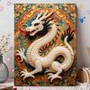 Handmade Exquisite Chinese Dragon Pearl DIY Painting Creative Interior Wall Art Fine Gift For Household Home Space Beautification Elegant Decor
