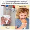 250Pcs Leakproof Disposable Paper Cups 3.7 OZ Cone Party Tableware White Paper Cone Cups  Picnic