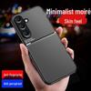 Samsung S26FE Leather Texture Case with Built-in Car Magnet for A57 and S25Ultra 