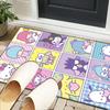 Hello Cat Fantasy World Office Rug Chair Mat, Game Carpet, Suitable for Front Door, Bedroom, Living Room, Desk, Holiday Gift