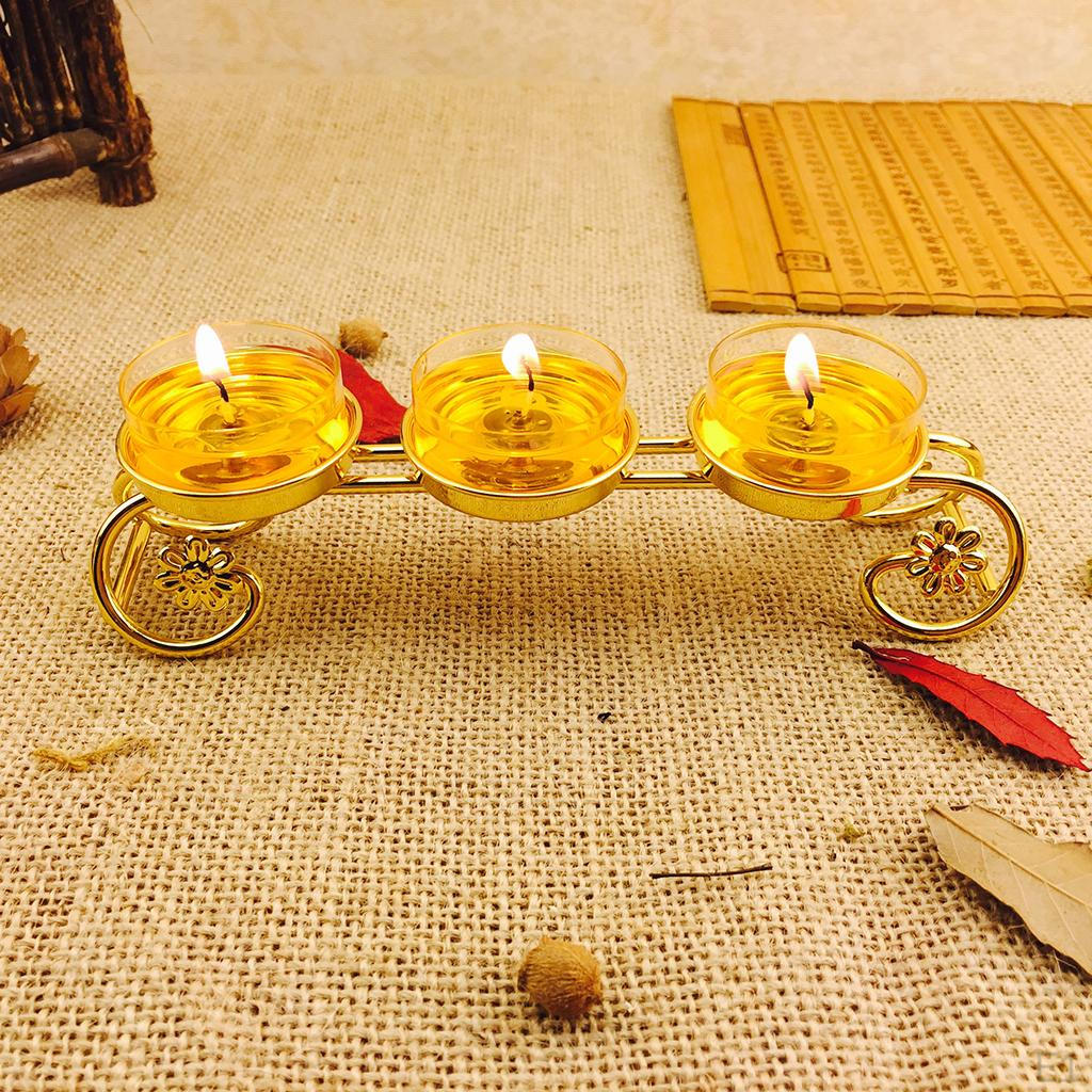 Candle Holder Candlestick Butter Lamp Light Decoration Stand for Home Decor Desktop