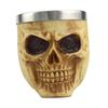 Skull Pattern Barber Cleaning Soap Mug Shaving Lather Bowl,Made of Stainless