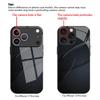 Black textured tempered glass phone case suitable for iPhone 17, 16, 15, 14, 13, 12, 11 Pro/Max/Plus shockproof and anti drop