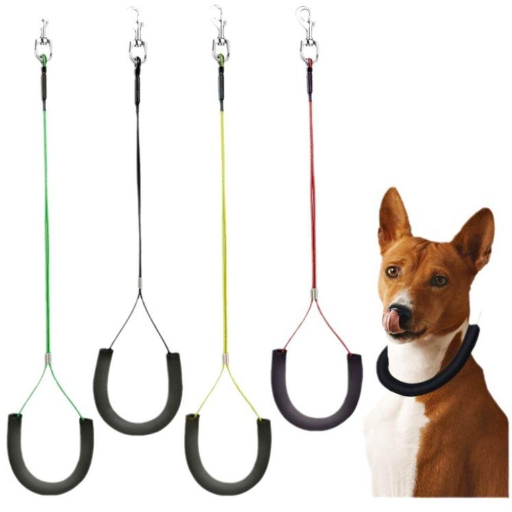 Adjustable Dog Restraint Rope Strong Steel Wire Pet Haunch Holder  Professional Grooming