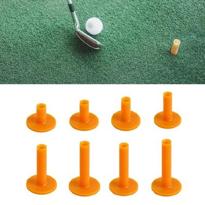 8Pcs Training Practice Tees Beginner Trainer Practice Rubber Golf Tees Holder Golf Accessories for Practice Mat Easy Use