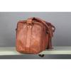 Men's Duffel Genuine Leather Large Travel Gym Weekend Overnight Bag Brown
