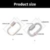 Glittering Zircon Carabiner Clasp Pendant Handmade Jewelry Accessories Brooch Fastener Necklace Bracelet Connector