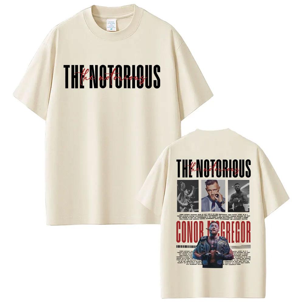 The Notorious Conor Mcgregor Vintage Graphic Tee Shirt Unisex Women Summer Tops High Quality T-shirt Fashion Gothic Classic T Shirt