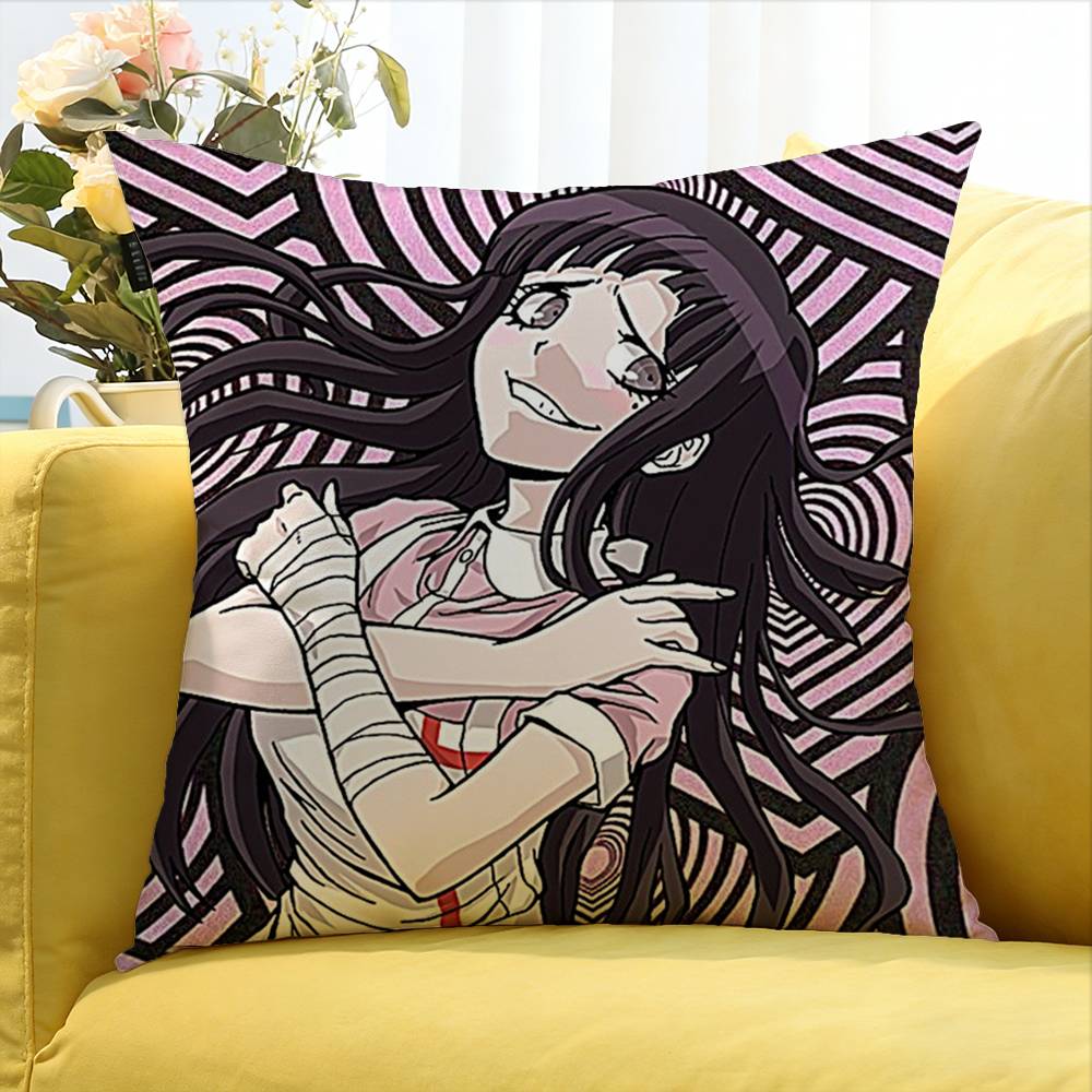 Video Game MMikan Tsumiki World Various Sizes Square Pillow Case For Car Home Bedchamber Decor